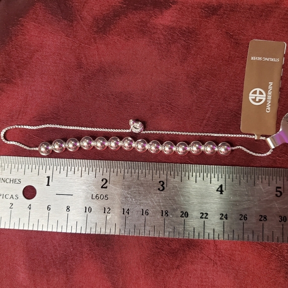 NWT Sterling Silver Giani Bernini Bead Bracelet - Picture 4 of 8